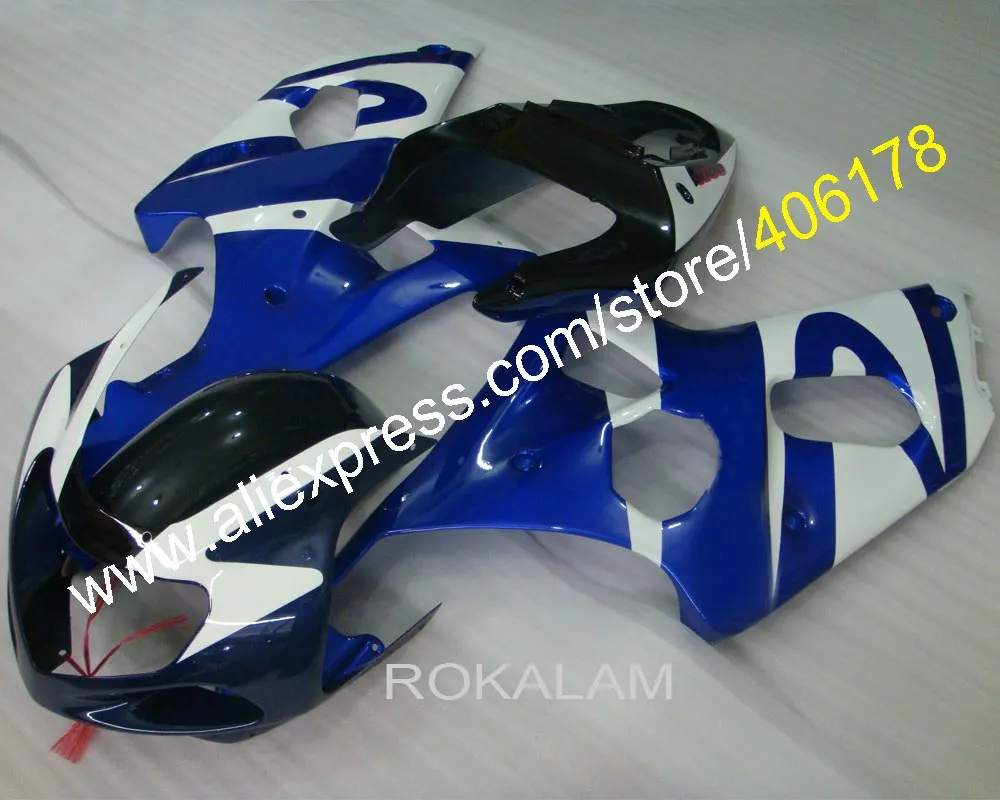 K1 K2 GSXR1000 Purvasargiai Už Suzuki GSX-R1000 2000 2001 2002 Mėlyna Balta Juoda Motociklo Lauktuvės (Liejimo)